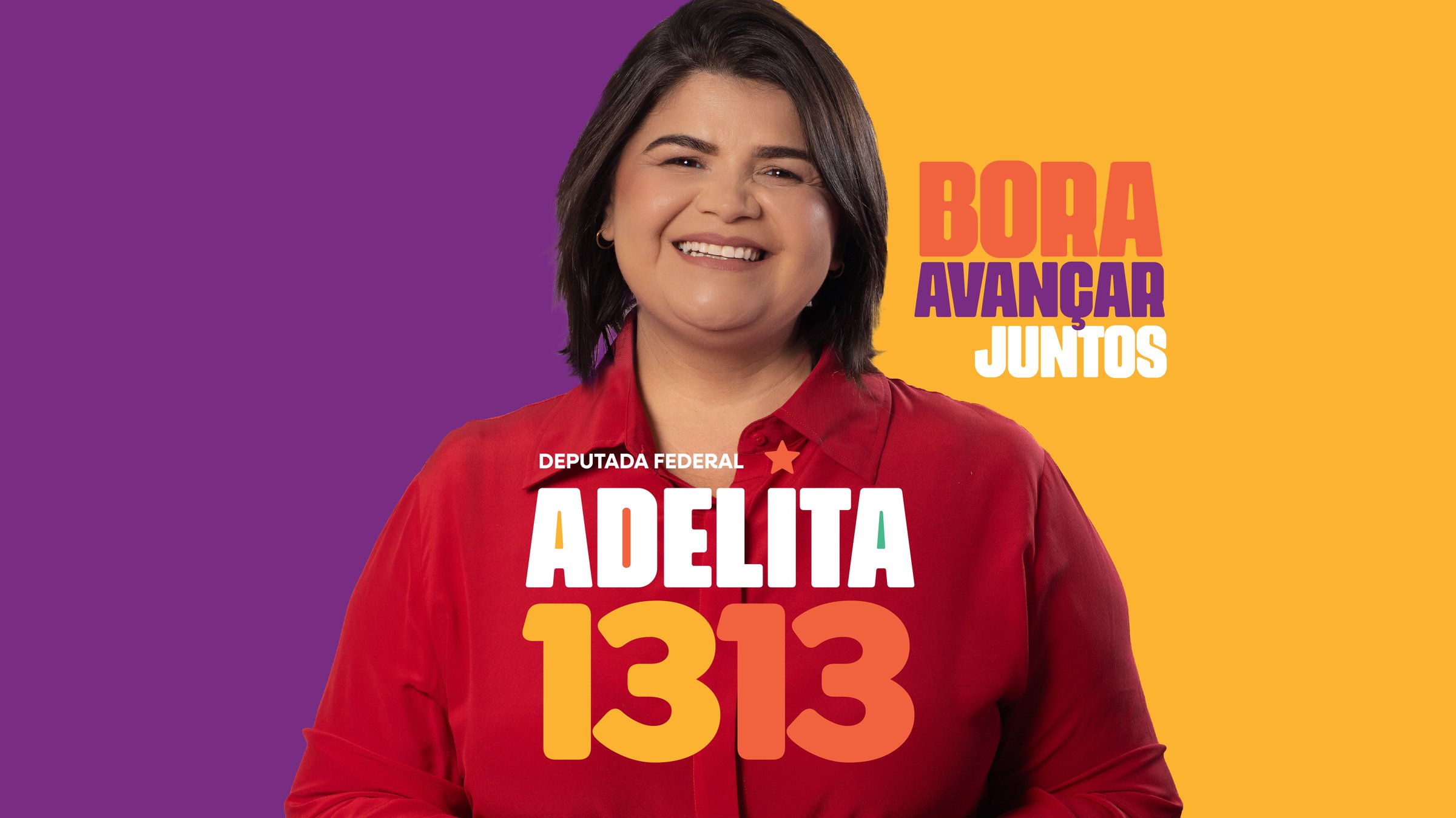 Adelita Monteiro, candidata a Deputada Federal pelo Ceará, número 1313. Bora avançar juntos.